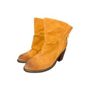 Sbicca Women's Millie Ankle Bootie Camel Suede Slouchy Western Ankle Boots 6.5